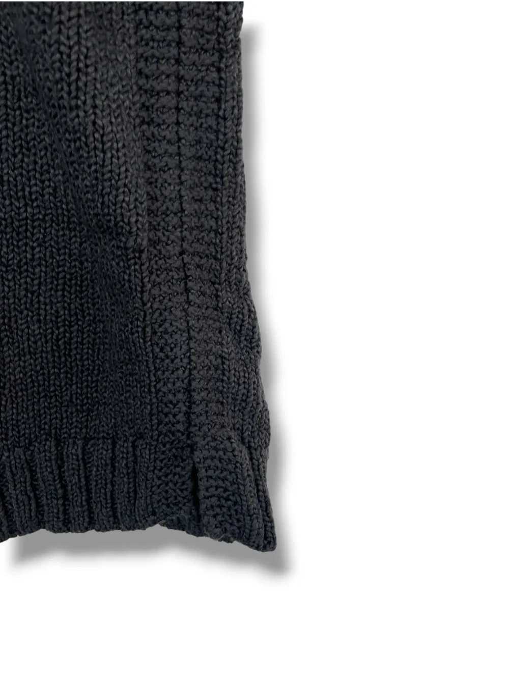 Eileen Fisher Peruvian Organic Cotton Crimp Sweater Grey L Quiet Luxury Slub